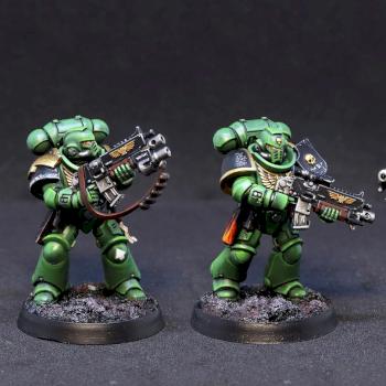 (Warhammer 40 000 - Space Marines) Another Salamanders Intercessors by Alex Fox
