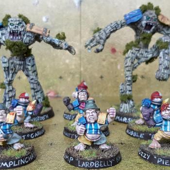 Blood Bowl Halflings team by Rhyd