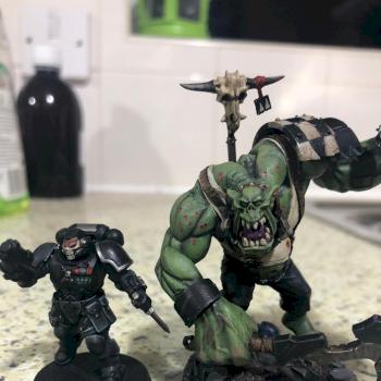 ork warboss conversion/kitbash by Aaronbristol