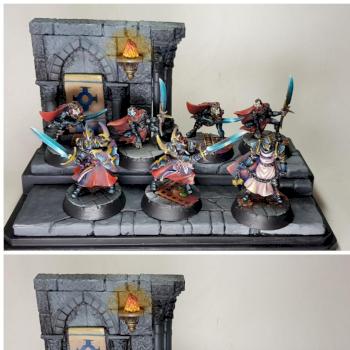 Griffin skirmish force on display base by gohkm