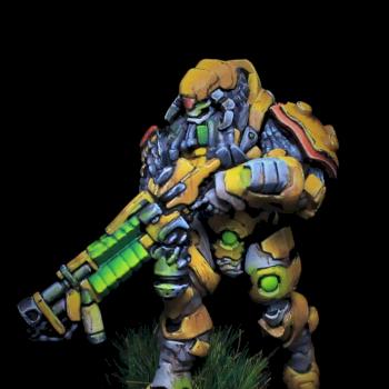 Suryat assault heavy infantry(multi rifle + light flamethrower) by Guaboa