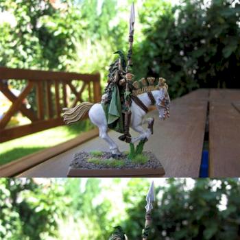Waldelfen General auf Pferd by morixhanson