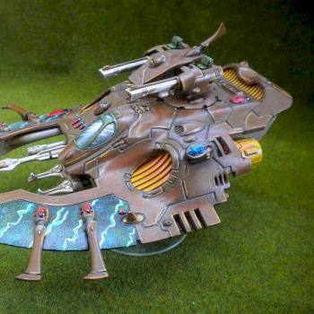 Eldar Wave Serpent by jcroxford