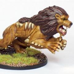 Dire Lion -- D&D mini repaint by cassius