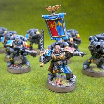 space Marine Black Reach Squad by jcroxford