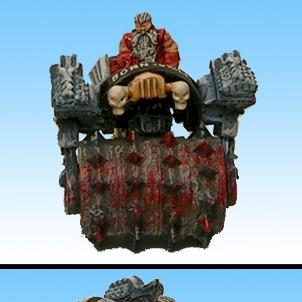 blood bowl deathroller dwarf conversion by borak