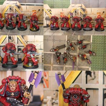 Blood Angels Squad (Space Crusade) by pesadilla