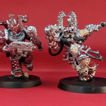 Khorne World Eater Space Marines and Kharn the Betrayer by Jhaul21