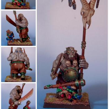 Ogre Kingdom Standard bearer by Rab