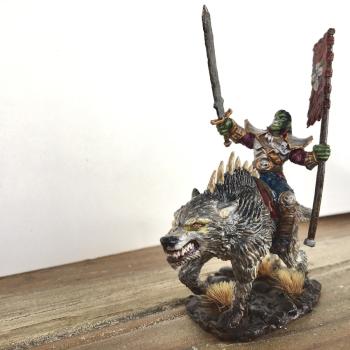Orc on Dire Wolf by Gabovski