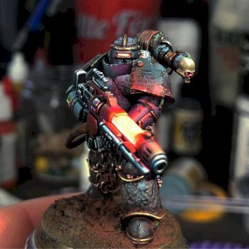 Space Marine with Plasma Gun by erykey