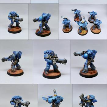 Ultramarines Hellblasters Squad by random.painting