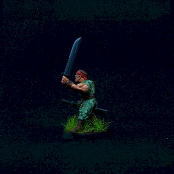 Catachan fighter sergeant by Xavier L.