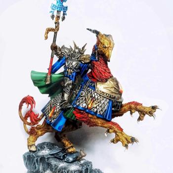Lord Arcanum on Gryph Charger by Lumbagoo
