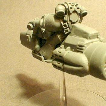 Space Marine Bike converted to Jetbike, pic 2 of 2 by moonwhim
