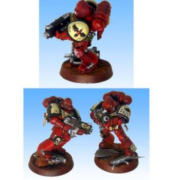Blood Raven space marines by SurtR