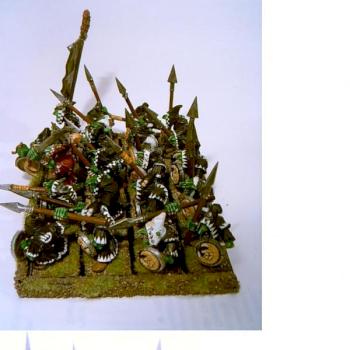 Night Goblin Regiment by BrushBender