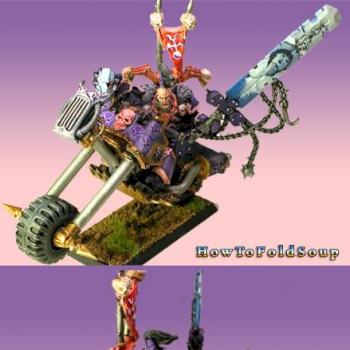 Slaanesh Biker Champion by howtofoldsoup