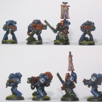 Ultramarine Space Marine Squad 2 by nornicle