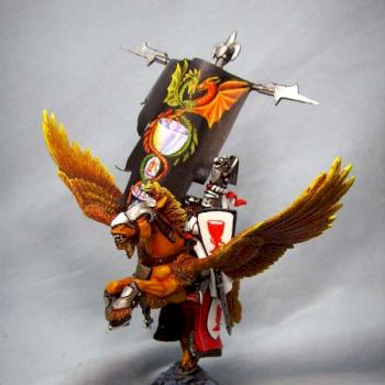 Bretonnia Battle Standard by miss painting