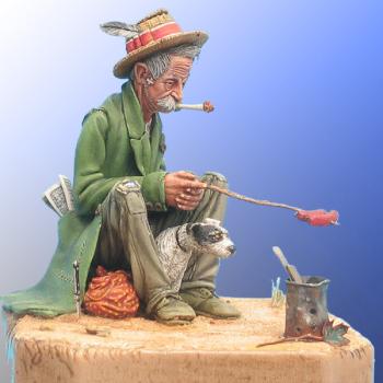 Le clochard (d'après Norman Rockwell) - The tramp by Celten