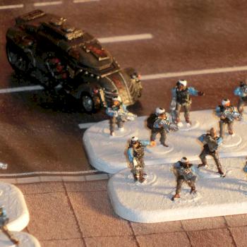 Resistance Jackson with 2 bases of Infantry #3 by Thernos