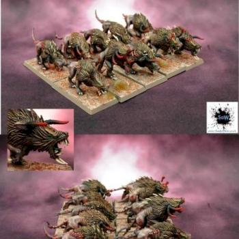 Chaos Warhounds by Shadesofwar