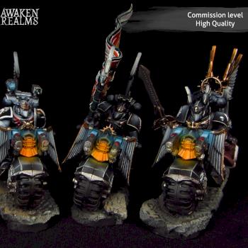 Space Marines Ravenwing Command Squad by Awaken Realms