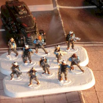 Resistance Jackson with 2 bases of Infantry #2 by Thernos
