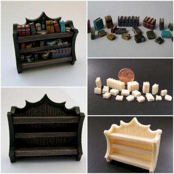 Fantasy Library self-built and reproduced in resin by bonecamp1779