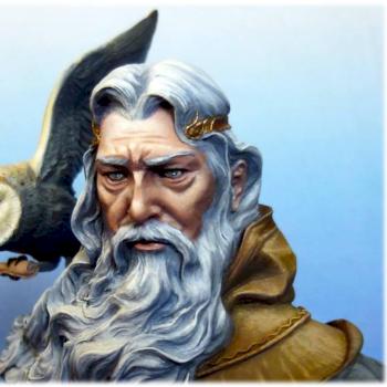 THE MESSENGER MERLIN BUST by ysidro
