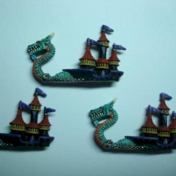 Man o War Dark elf ships by wolveab