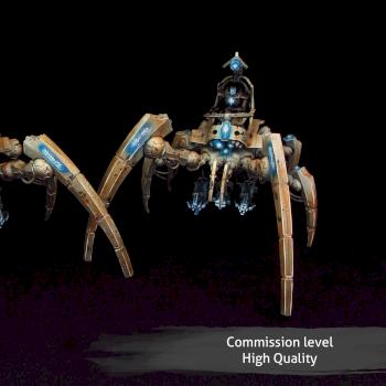 Necron Triarch Stalker by Awaken Realms