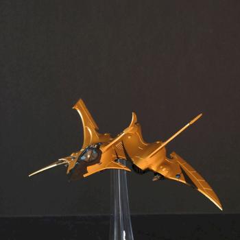 Eldar Crimson Hunter with Farseer below by MichaelGoh