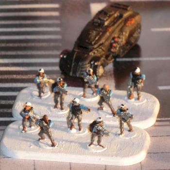 Resistance Jackson with 2 bases of Infantry by Thernos