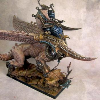 Tomb Kings Khemrian Necrosphinx by bizeljulien