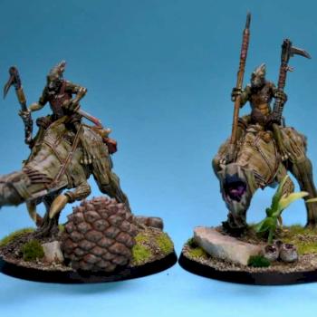 Kroot Knarloc riders by Nugruk