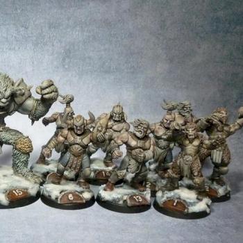 BLOOD BOWL 15 players NORDICS NORDIQUES converted pro painted by tyyler