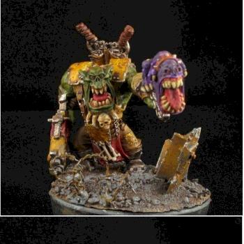 Ork warboss with squig by Pahaere
