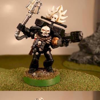 Exiled Chapter Space Marine Chaplain by DuncanStrohnd