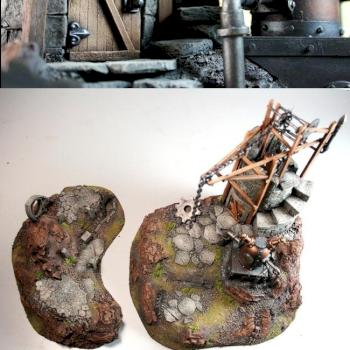 Steampunk Ruined Tower & Crane Set by Terraformer