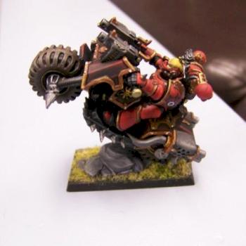 chaos space marine on bike by XCERBERUSX