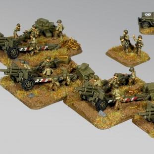 15MM WW2 US 105 field artillery battery by Firefly