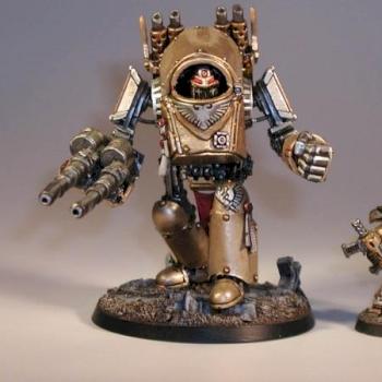 Pre heresy Custodes Dreadnought repost for scale by Kaleb Daark