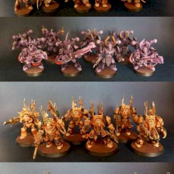 chaos space marine army by caiman