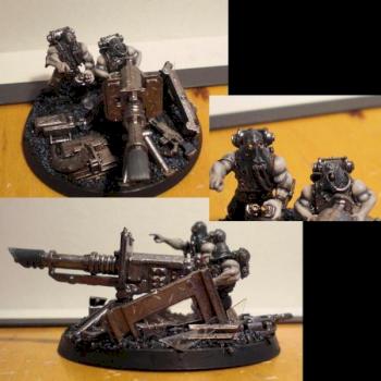 Chaos Renegade Militia Weapon Team with Lascannon by NothingInCommon