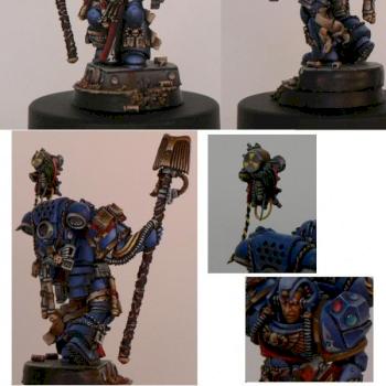 archiviste / librarian space marine by nicolalalas
