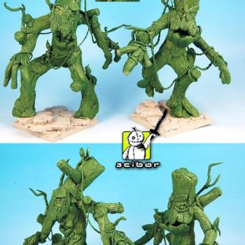 Wood Elf Treeman greenstuff sculpture by Scibor