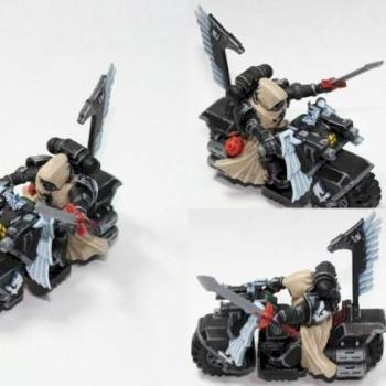 Dark Angels Ravenwing Biker by Edge Miniatures