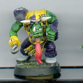 trois quarts orques blood bowl by sgt poppits